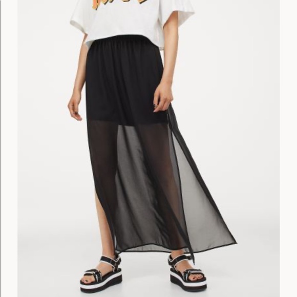 H&M xx Long Chiffon Maxi Skirt - Picture 6 of 7
